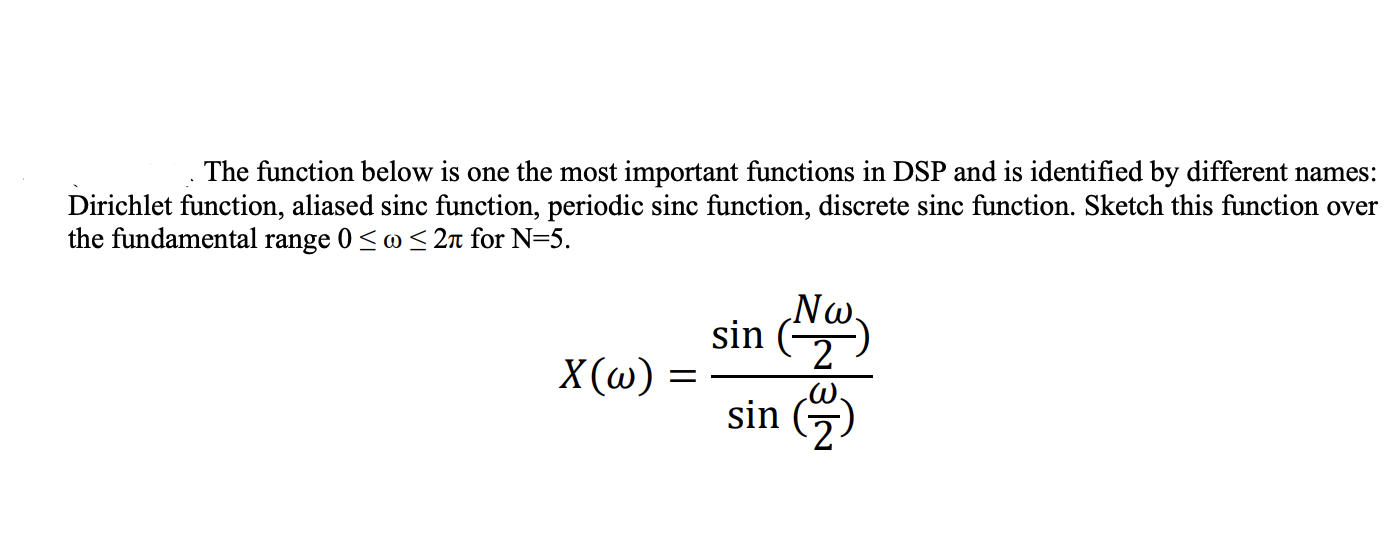 Solved The Function Below Is One The Most Important | Chegg.com