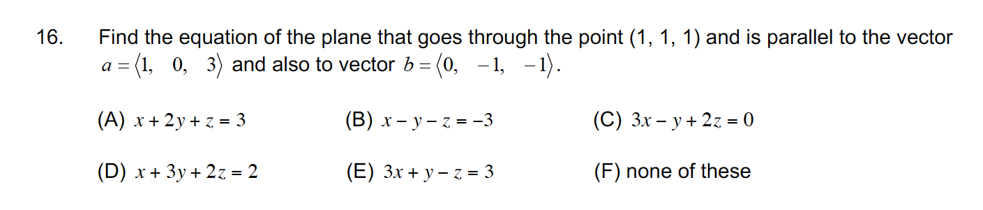 Solved 6. Find the equation of the plane that goes through | Chegg.com