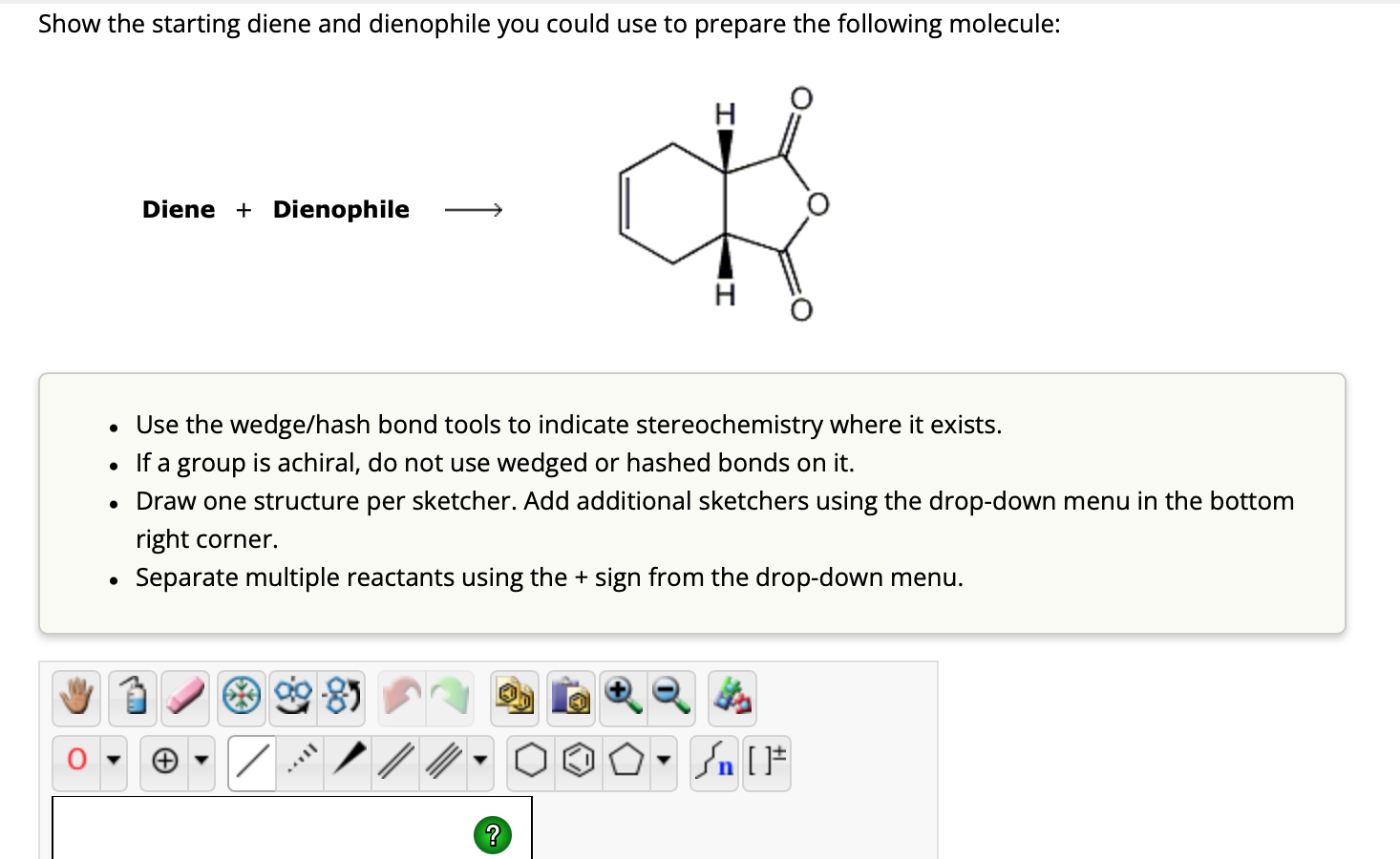 Solved Show the starting diene and dienophile you could use | Chegg.com