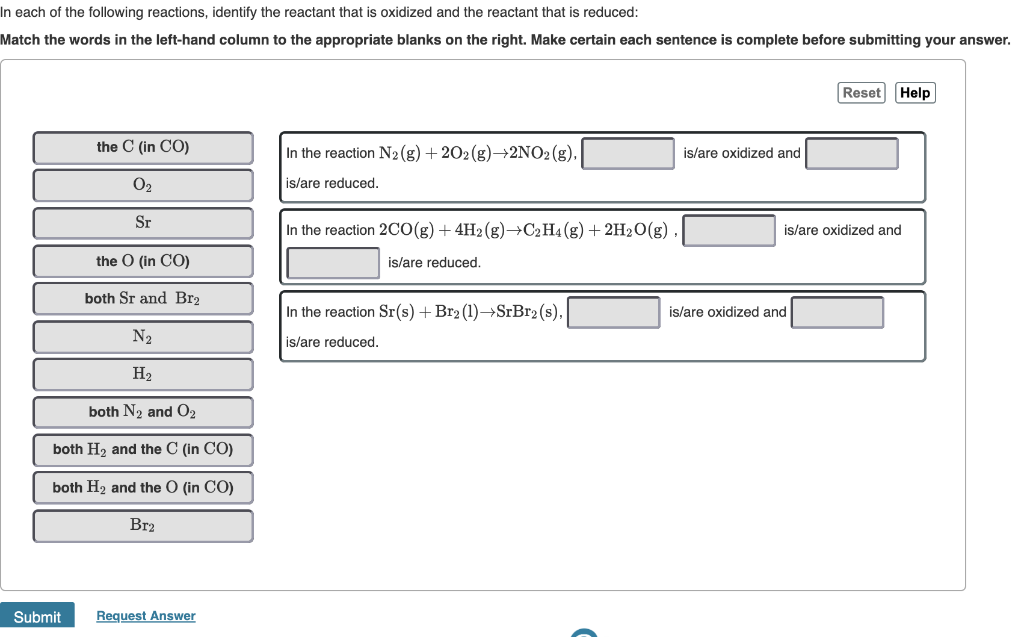 Solved In each of the following reactions identify the Chegg