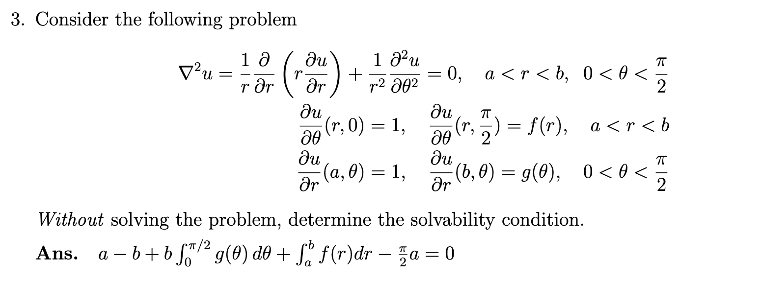 3. Consider the following problem 1 д ди ү?u (+)