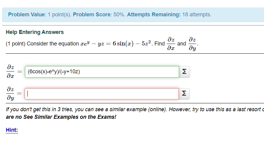 Solved Problem Value: 1 point(s). Problem Score: 50%. | Chegg.com
