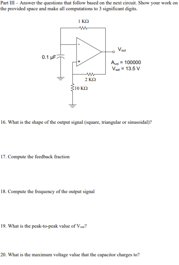Solved Part III - Answer the questions that follow based on | Chegg.com
