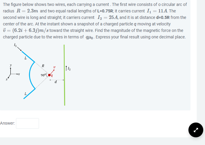 Solved The figure below shows two wires, each carrying a | Chegg.com