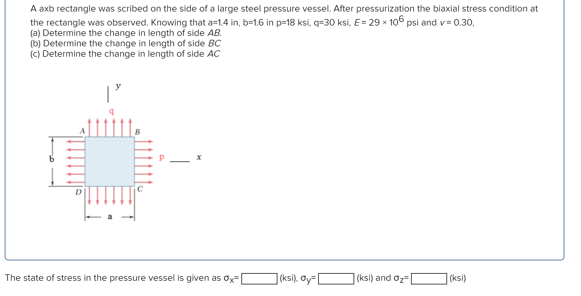 Solved Required information Skip to question A axb rectangle | Chegg.com