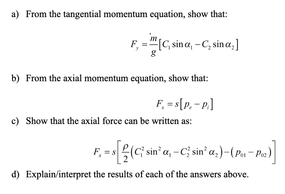 Consider the flow on an incompressible fluid through | Chegg.com