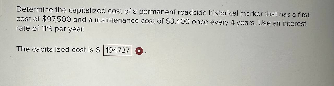 solved-determine-the-capitalized-cost-of-a-permanent-chegg