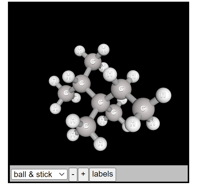 Solved A model of an alkane appears in the window | Chegg.com