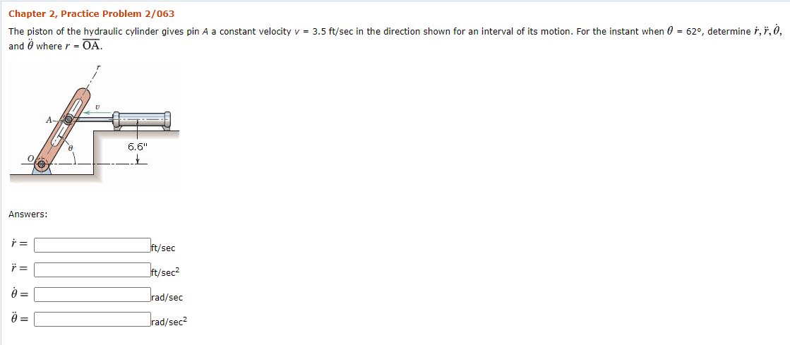 Solved Chapter 2, Practice Problem 2/063 The piston of the | Chegg.com