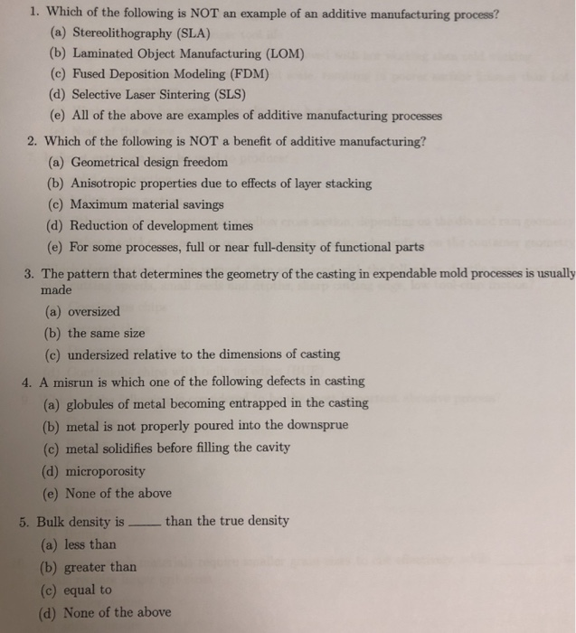 Solved 1. Which of the following is NOT an example of an | Chegg.com