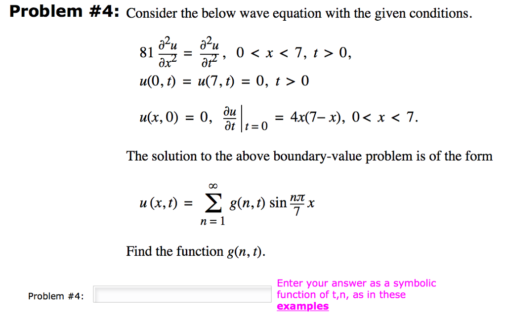 Wave Equation Solution