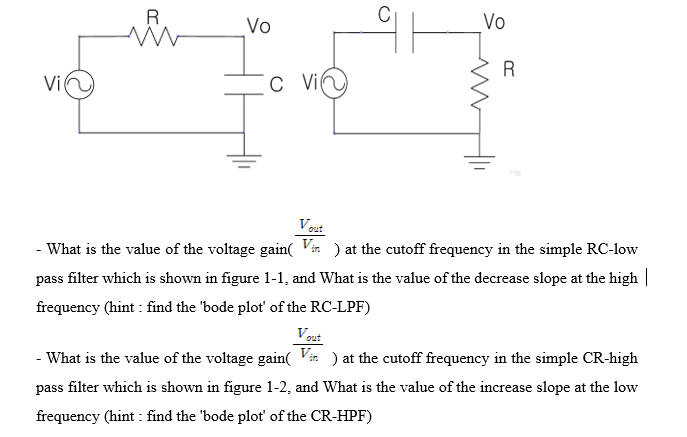 Solved Vo Vo Vi Vout What is the value of the voltage gain