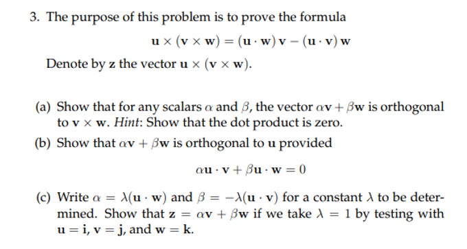Solved 3 The Purpose Of This Problem Is To Prove The For Chegg Com