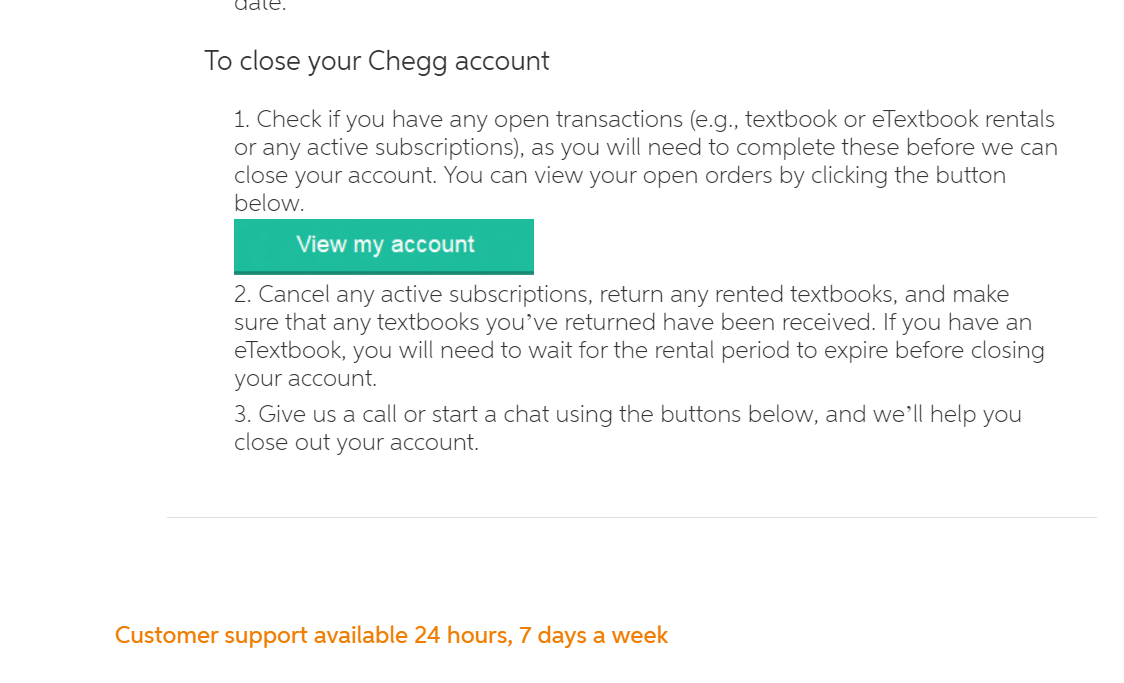 How To Delete Chegg Account How Does One Terminate... | Chegg.com