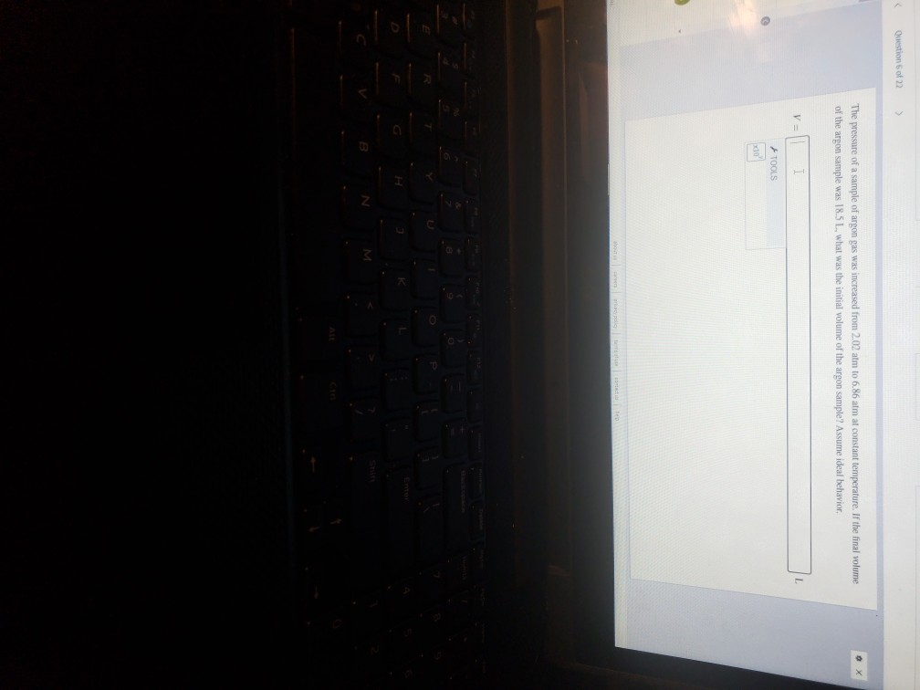 Solved the pressure of a sample of argon gas has increased | Chegg.com