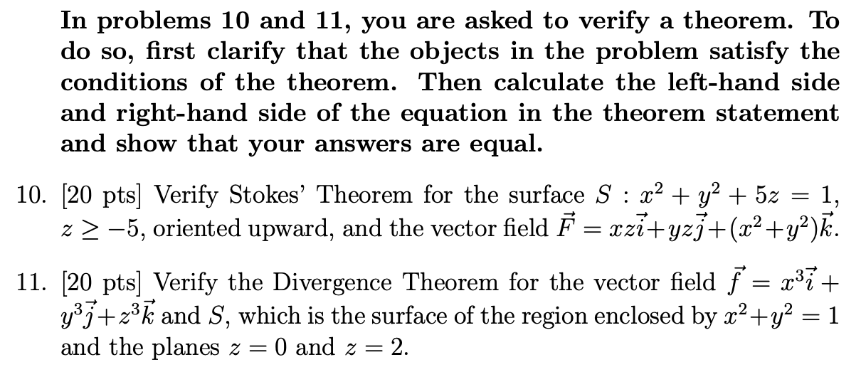 Solved In ﻿problems 10 ﻿and 11 , ﻿you are asked to ﻿verify a | Chegg.com