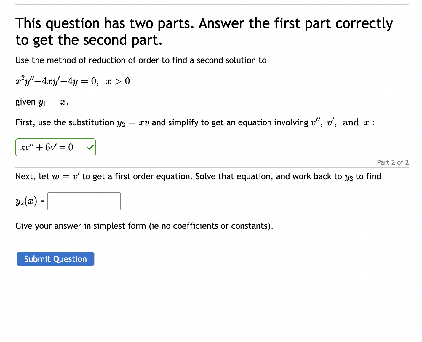 Solved This Question Has Two Parts. Answer The First Part | Chegg.com