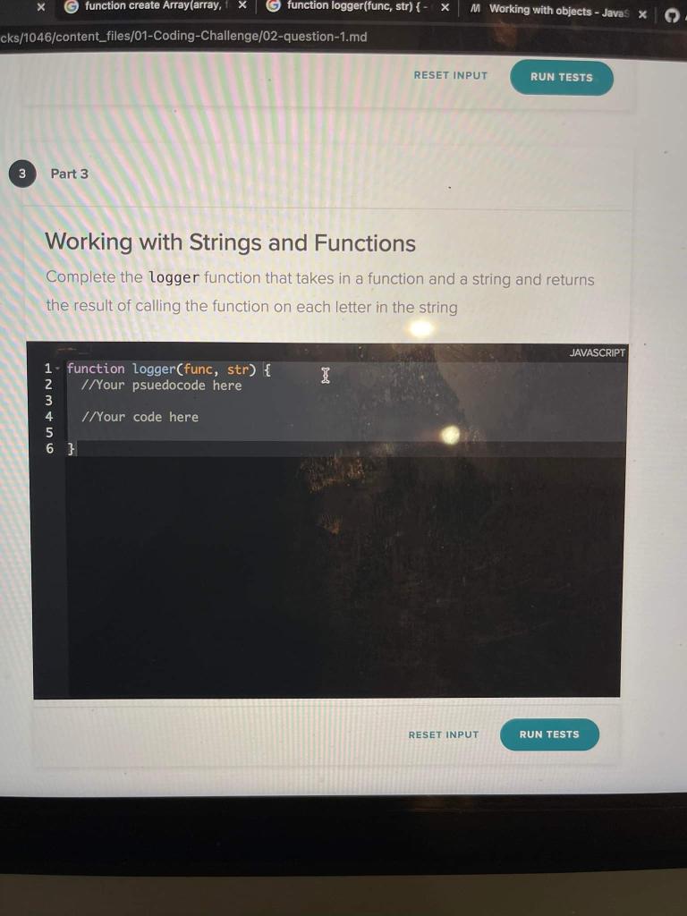 Solved X function create Array(array, 1 x M Working with | Chegg.com