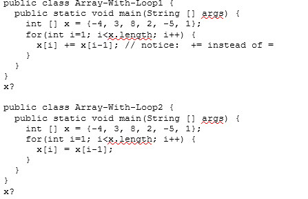 Solved public class Array-with-Loop1 { public static void | Chegg.com