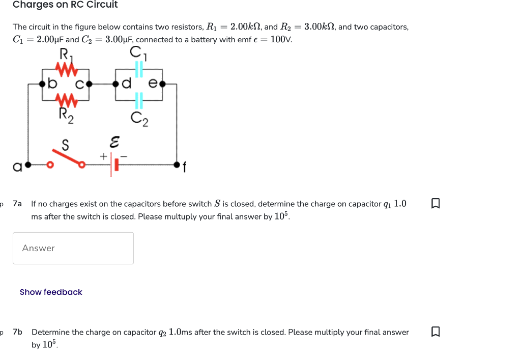 Solved The circuit in the figure below contains two | Chegg.com