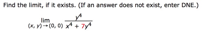 Solved Find The Limit If It Exists If An Answer Does Not