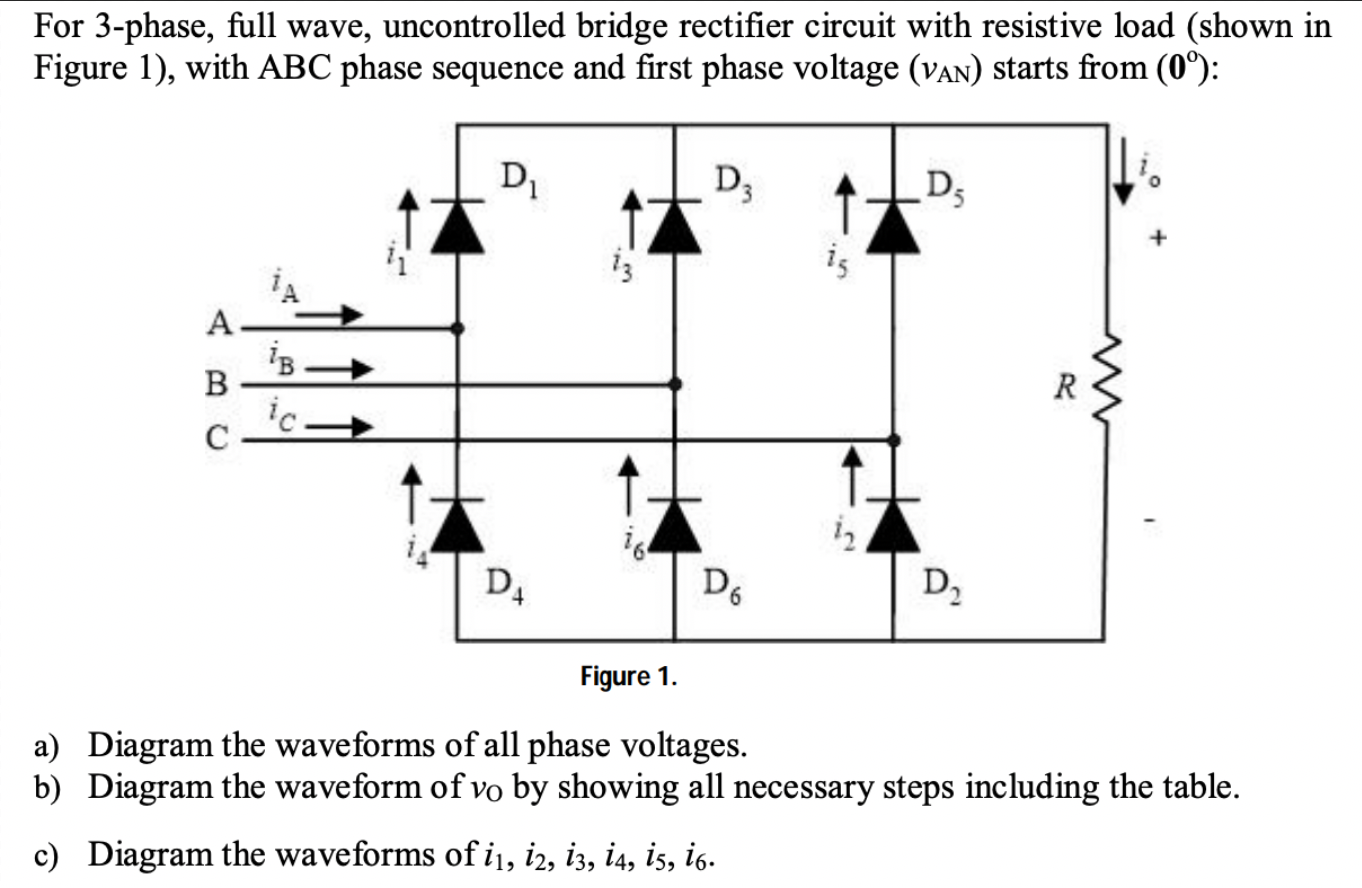 Rectifier 3 deals phase full wave