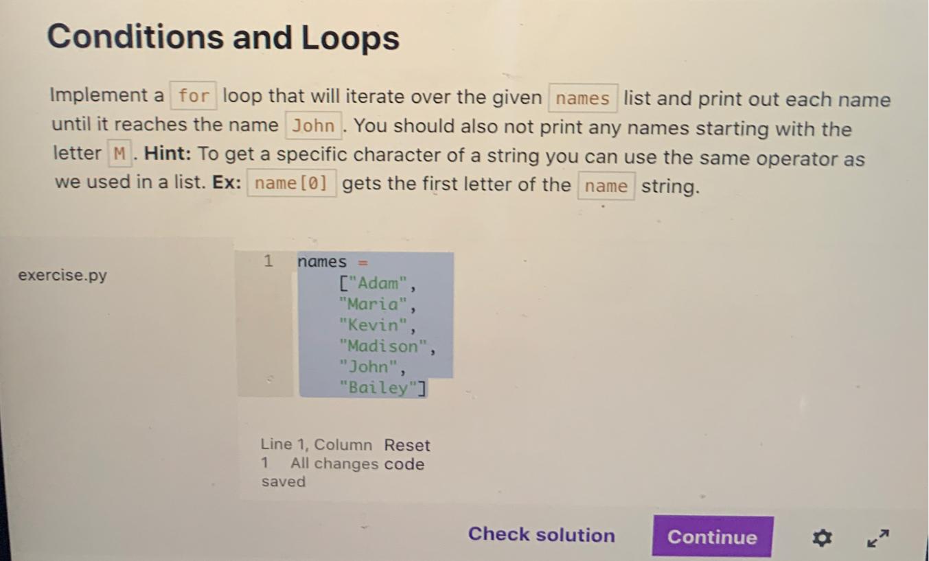 Solved Conditions and Loops Implement a for loop that will | Chegg.com