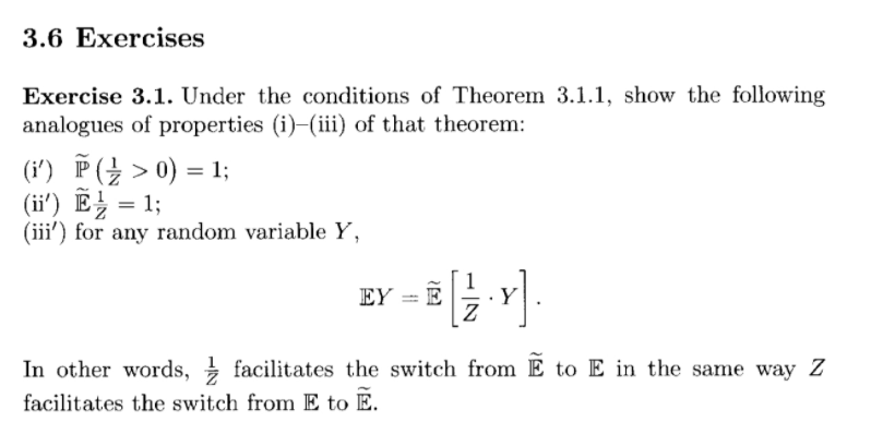 3 6 Exercises Exercise 3 1 Under The Conditions O Chegg Com