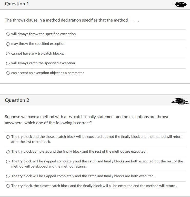 solved-question-1-the-throws-clause-in-a-method-declaration-chegg