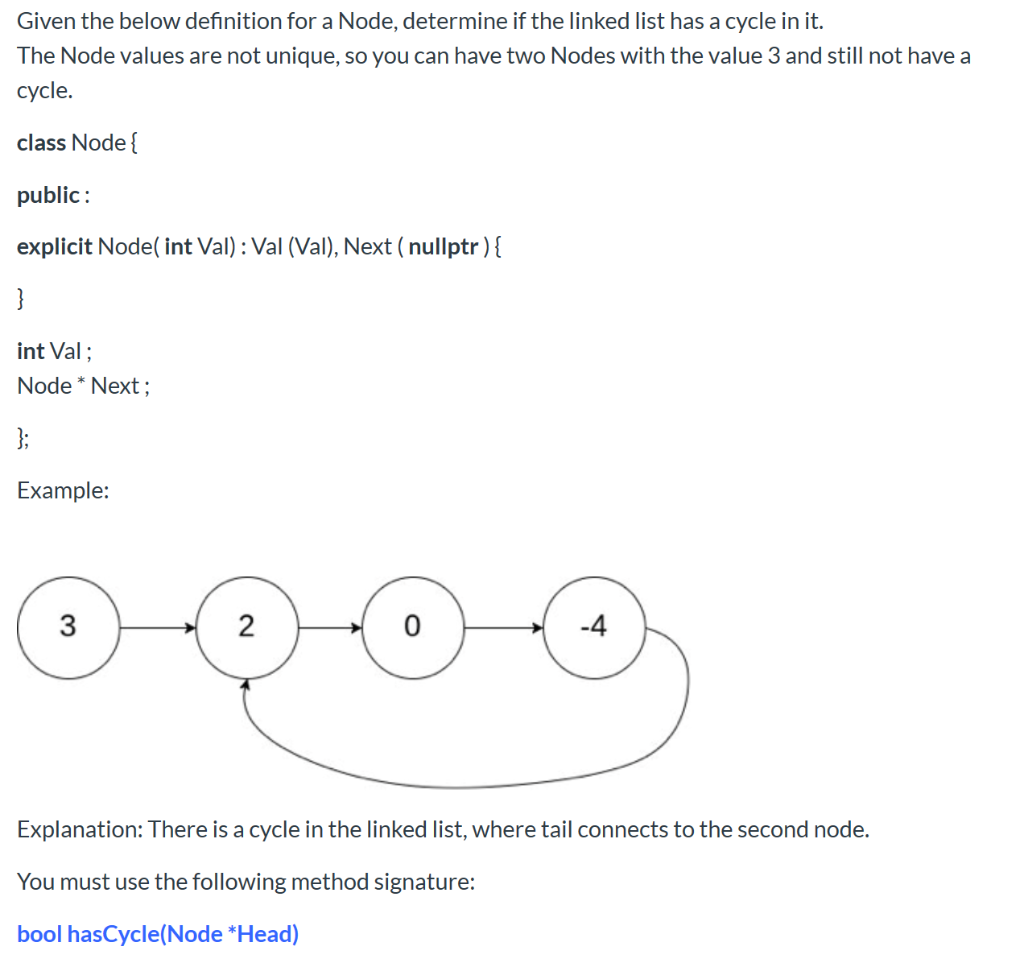 Solved Given the below definition for a Node, determine if | Chegg.com