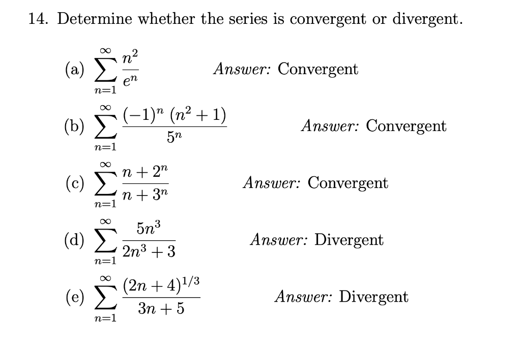 convergent geometric series
