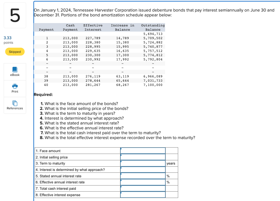 On January 1 2024 Tennessee Harvester Corporation Chegg Com   PhpdMPY4c