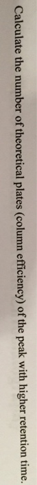 A Student Obtained The Following Chromatogram For A Chegg