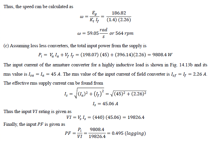 Solved Q.2. The speed of separately excited DC motor drive | Chegg.com
