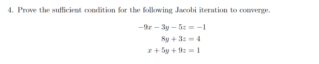 Solved 4. Prove The Sufficient Condition For The Following | Chegg.com