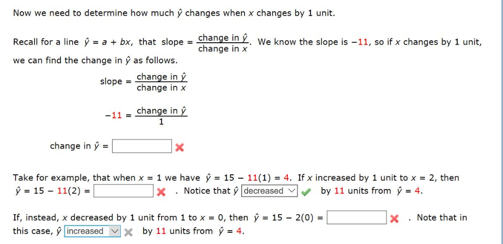 Solved Now we need to determine how much changes when x | Chegg.com