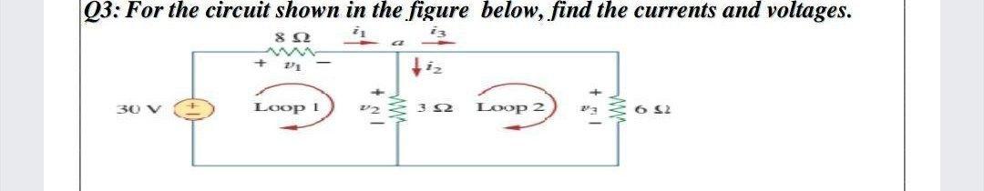 Solved Q3: For the circuit shown in the figure below, find | Chegg.com