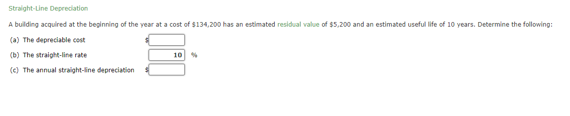 Solved A building acquired at the beginning of the year at a | Chegg.com