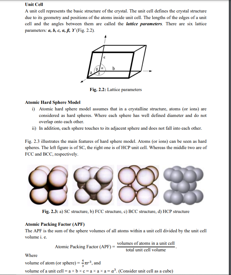 Solved Exp. 02 Crystal Structure \& Crystal Geometry