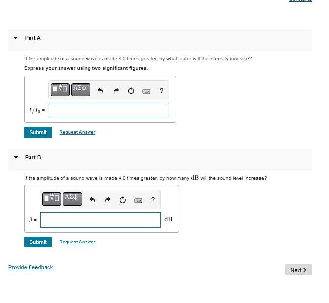 Solved If The Amplitude Of A Sound Wave Is Made 4.0 Times | Chegg.com