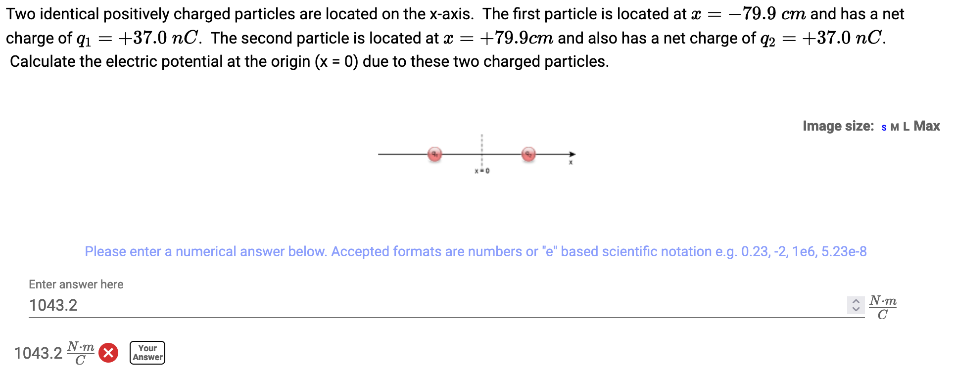 Solved Two Identical Positively Charged Particles Are | Chegg.com