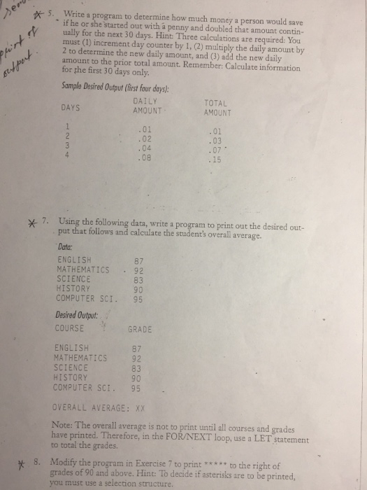 Solved Questin # 5, 7, 8 Using Visual Basic programming | Chegg.com