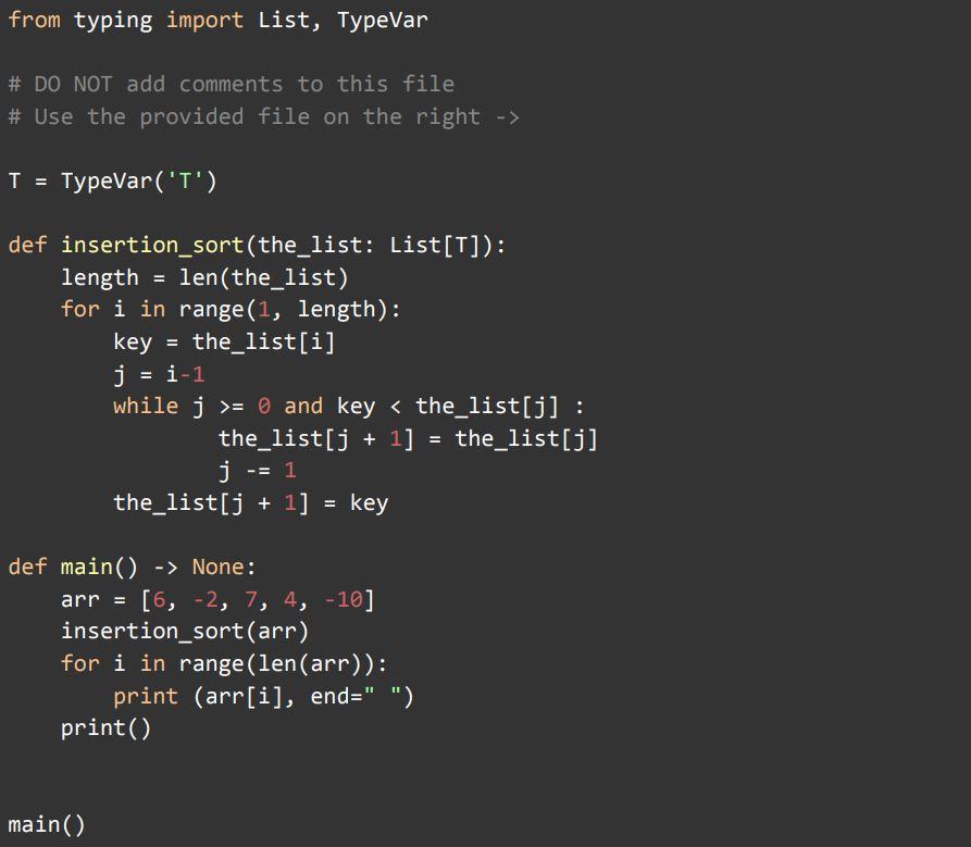 Solved def binary_search(the_list: list, target: int, low: | Chegg.com