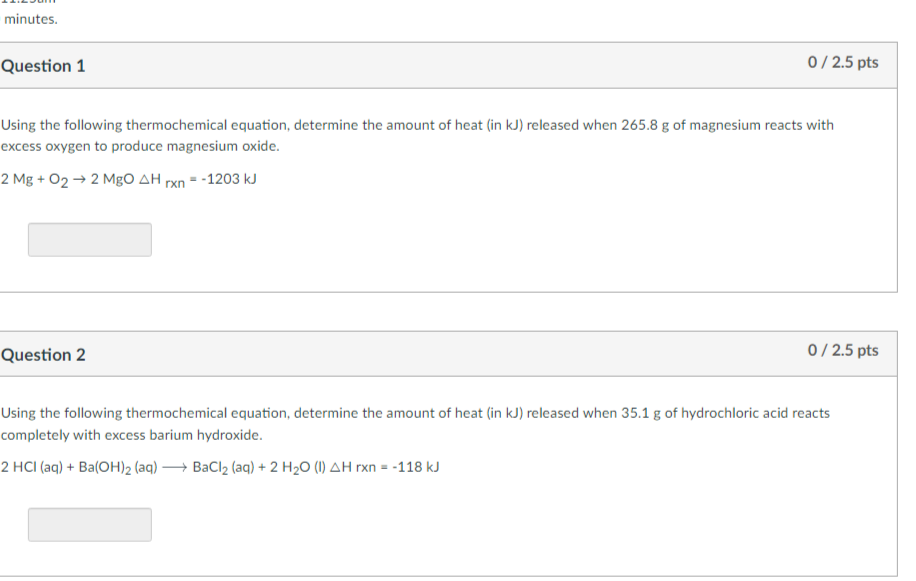 Solved Using the following thermochemical equation,