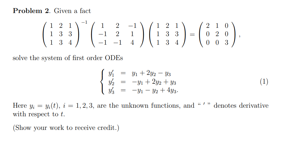 Solved Problem 2. Given a fact | Chegg.com