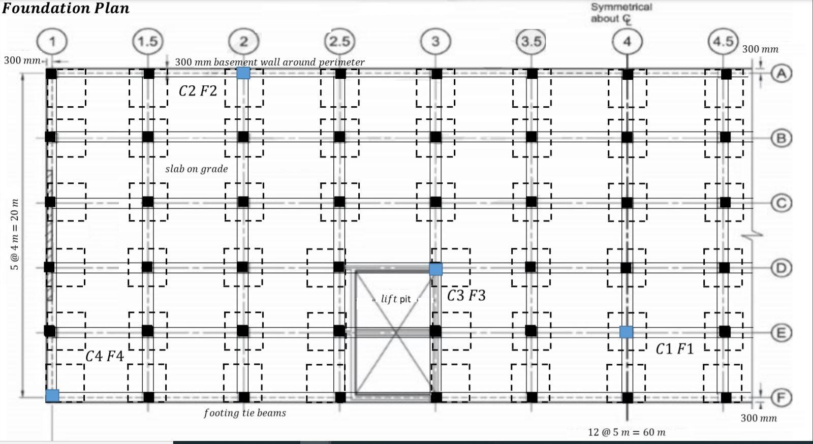 Solved For The Structural Plan Shown, Design The Following: | Chegg.com