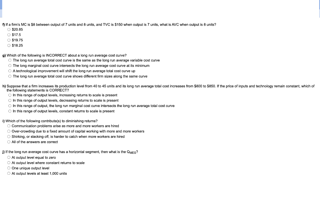 Solved a) What is the meaning of minimum efficient scale?