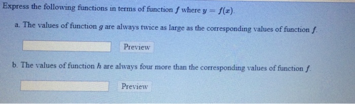 Solved Express the following functions in terms of function | Chegg.com