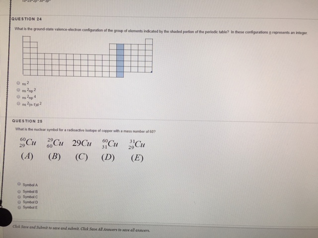 Solved Question 24 What Is The Ground-state Valence-electron 