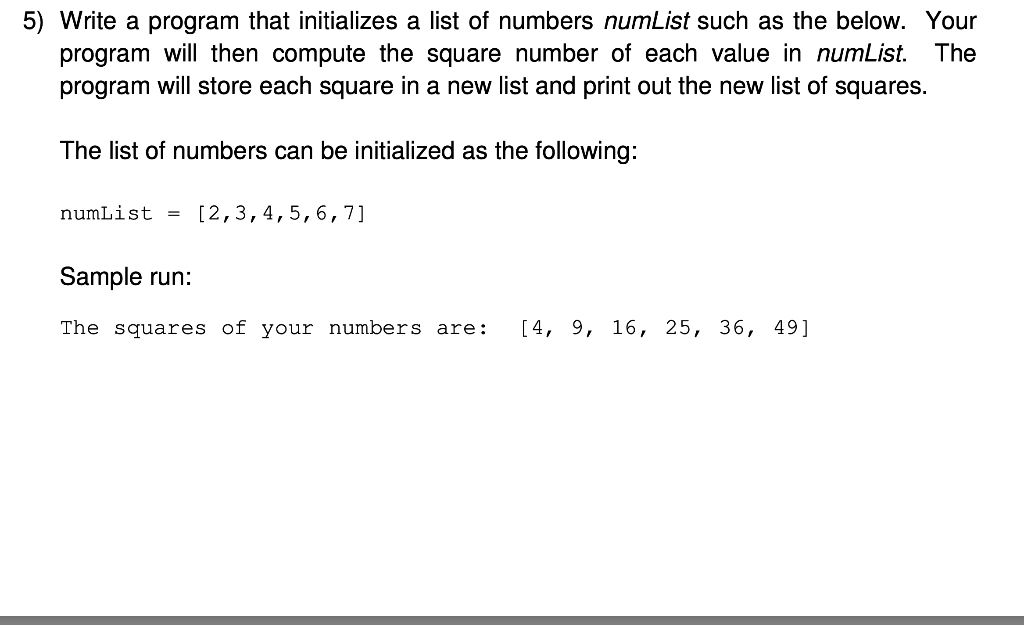 solved in python and count and index function not allowed chegg com